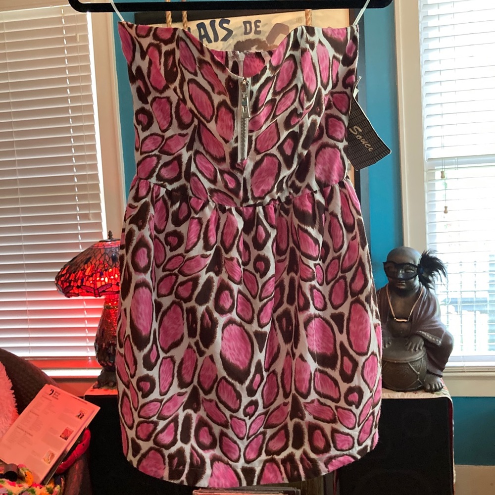 🐆 Pink Leopard Mini Dress 🐆